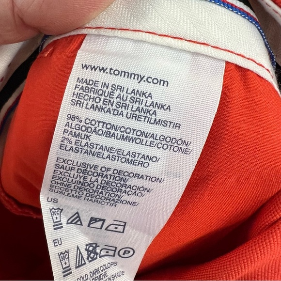 Tommy Hilfiger Orange Ankle Crop Pants SZ 4 - Picture 5 of 5